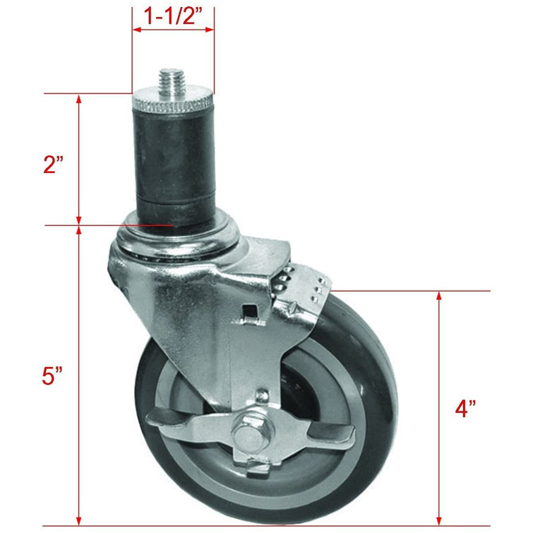DuraSteel 4 Piece Expanding Stem Caster Wayfair.ca